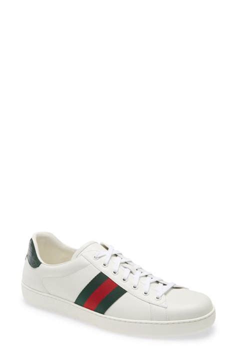 gucci shoes white mens|nordstrom men's gucci shoes.